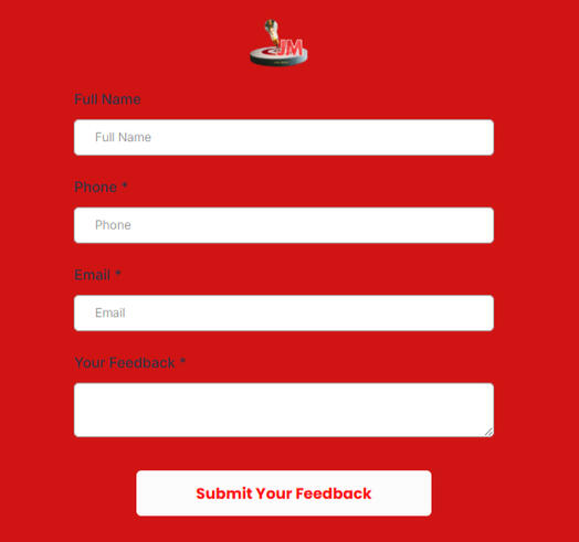 Feedback form